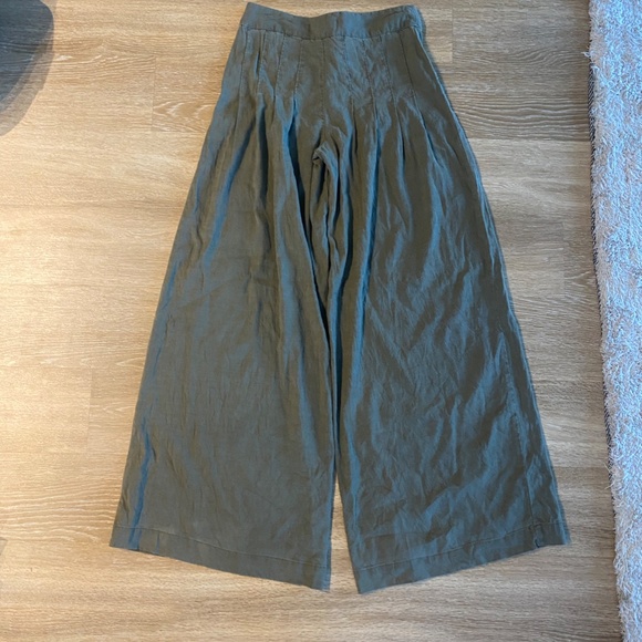 Free People linen trouser - olive - Picture 2 of 5